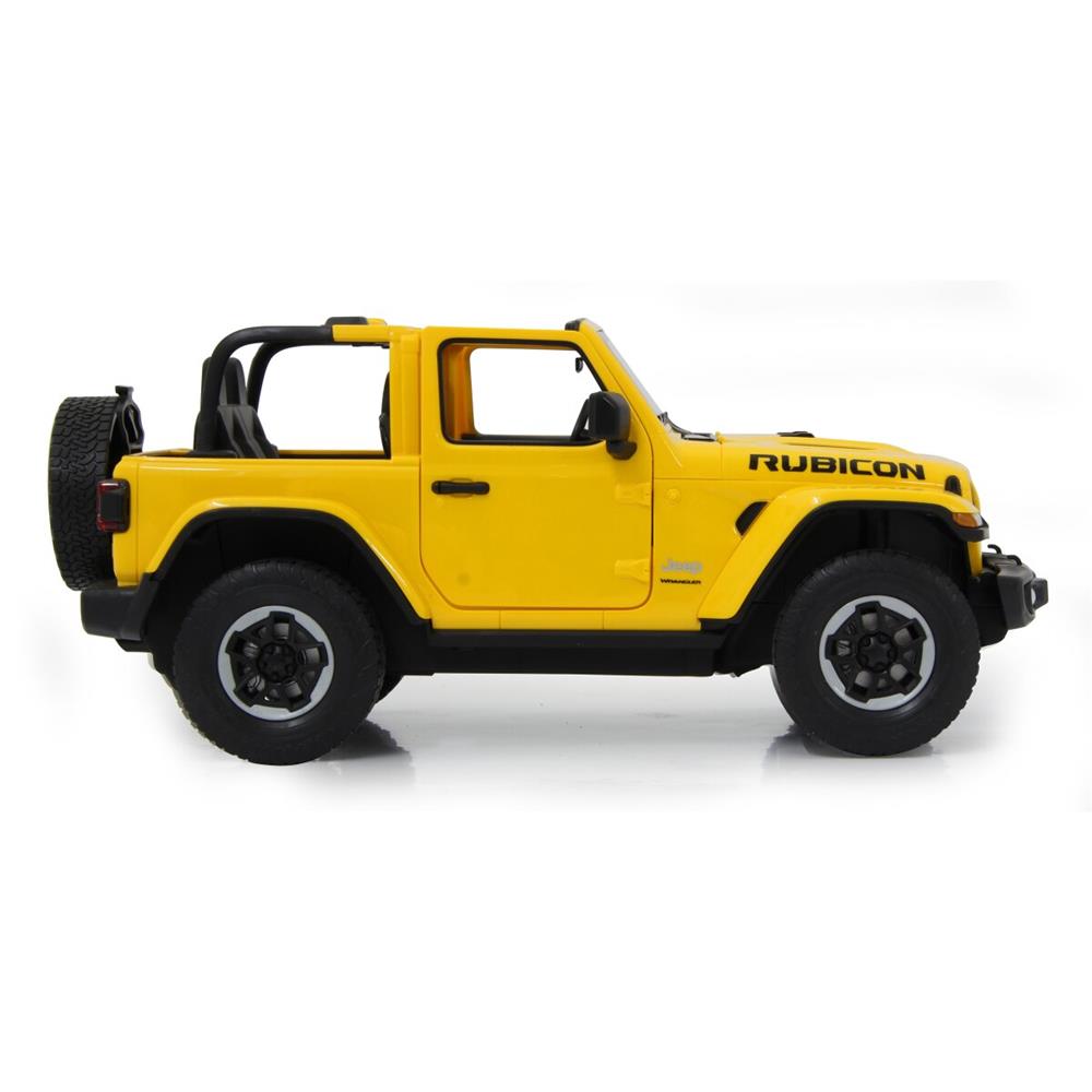 Jamara Jeep Wrangler JL 1:14 gelb 2,4GHz Tür manuell Ferngesteuertes Auto mit LED Fahrlicht