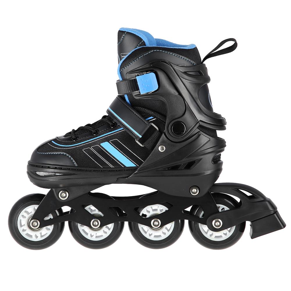 2in1 Inliner Schlittschuhe Gr. 34-38, Schwarz-Blau, verstellbar | NILS EXTREME NH18191