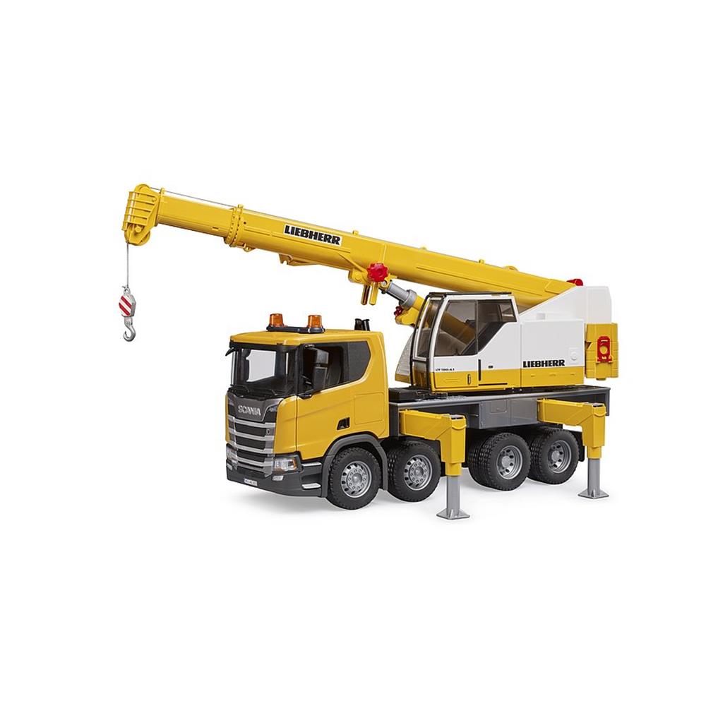 Bruder 03571 - Scania Super 560R Liebherr Kran-LKW, mit Light & Sound Modul