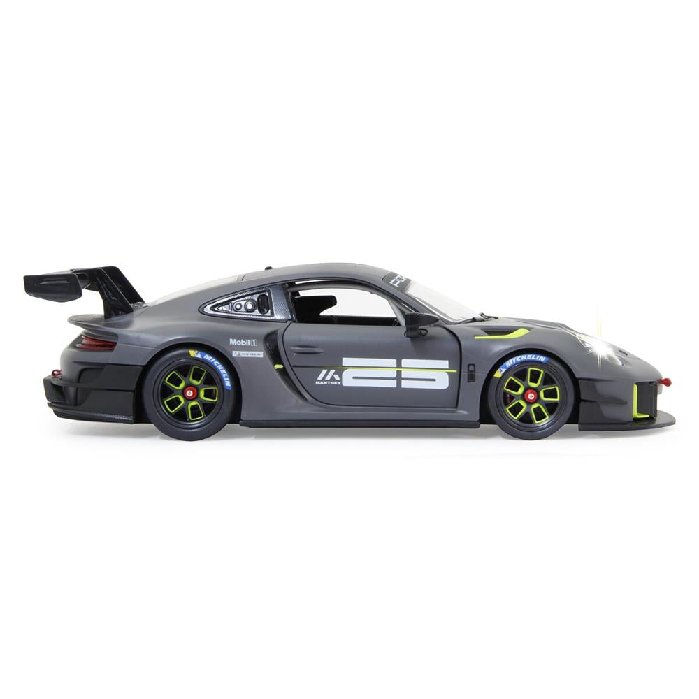 Jamara Porsche 911 GT2 RS Clubsport 25 1:14 grau 2,4GHz Tür manuell Ferngesteuertes Auto mit LED Fahrlicht