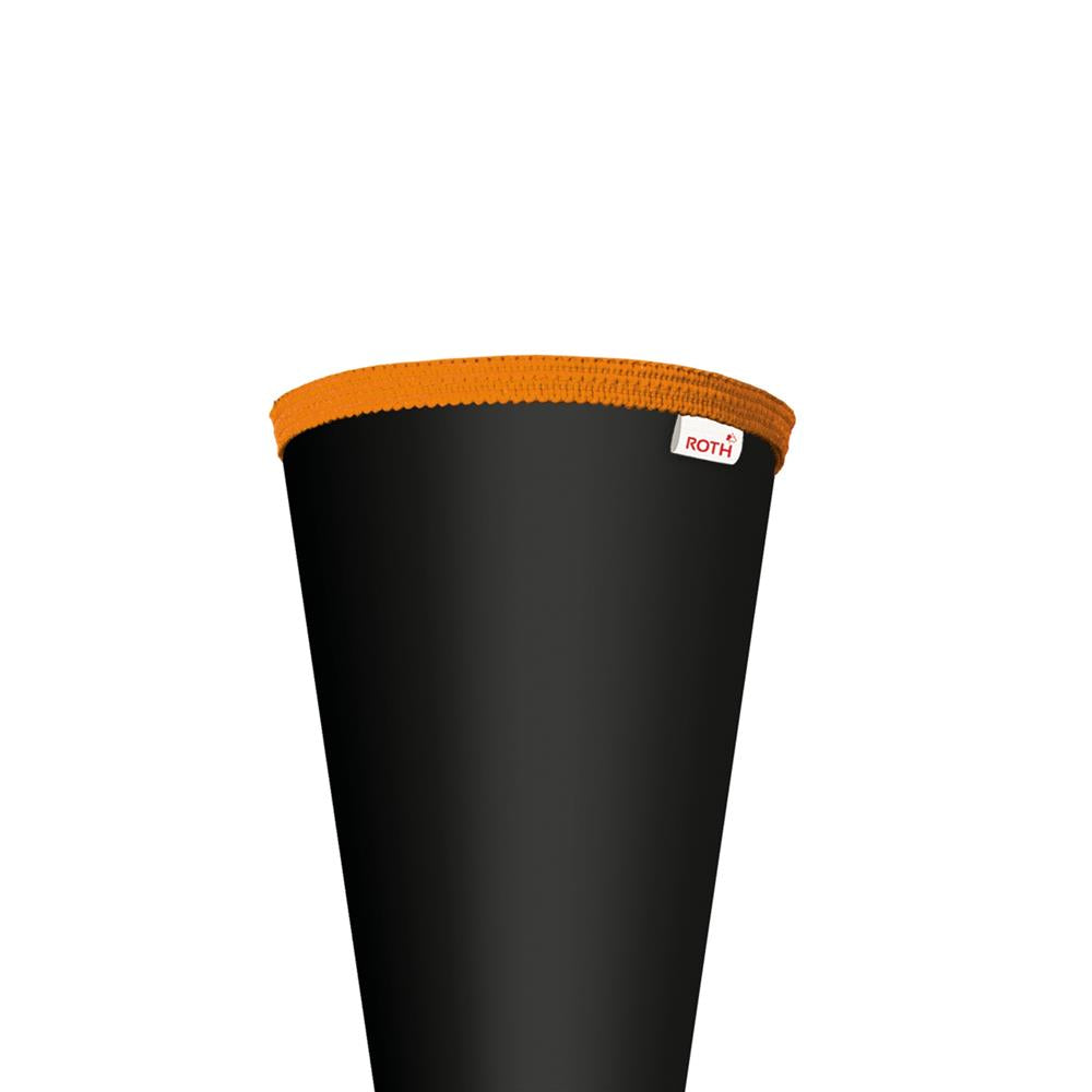 Roth Schultüte-Rohling/Basteltüte, schwarz, 70cm, rund, Rot(h)-Spitze, ohne Verschluss
