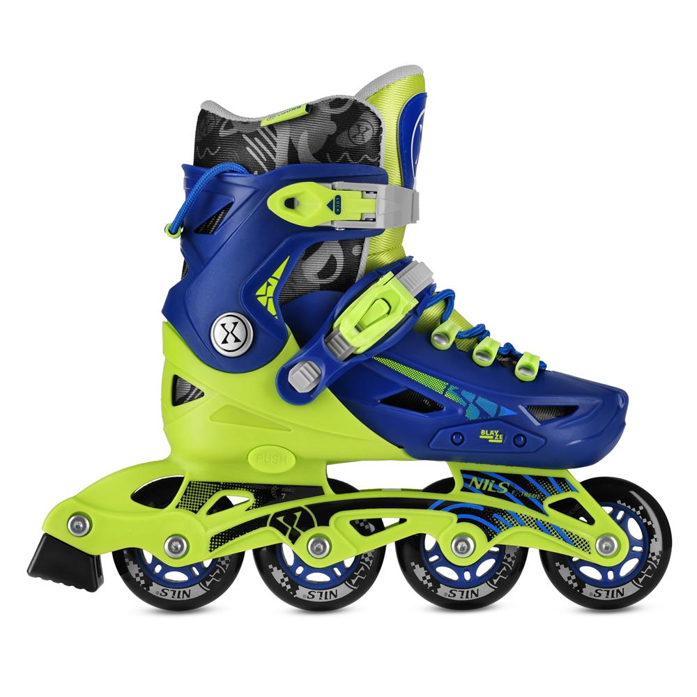 Inlineskates Inliner Gr. 35-38, Dunkelblau, größenverstellbar | NILS EXTREME NA1055 BLAZE