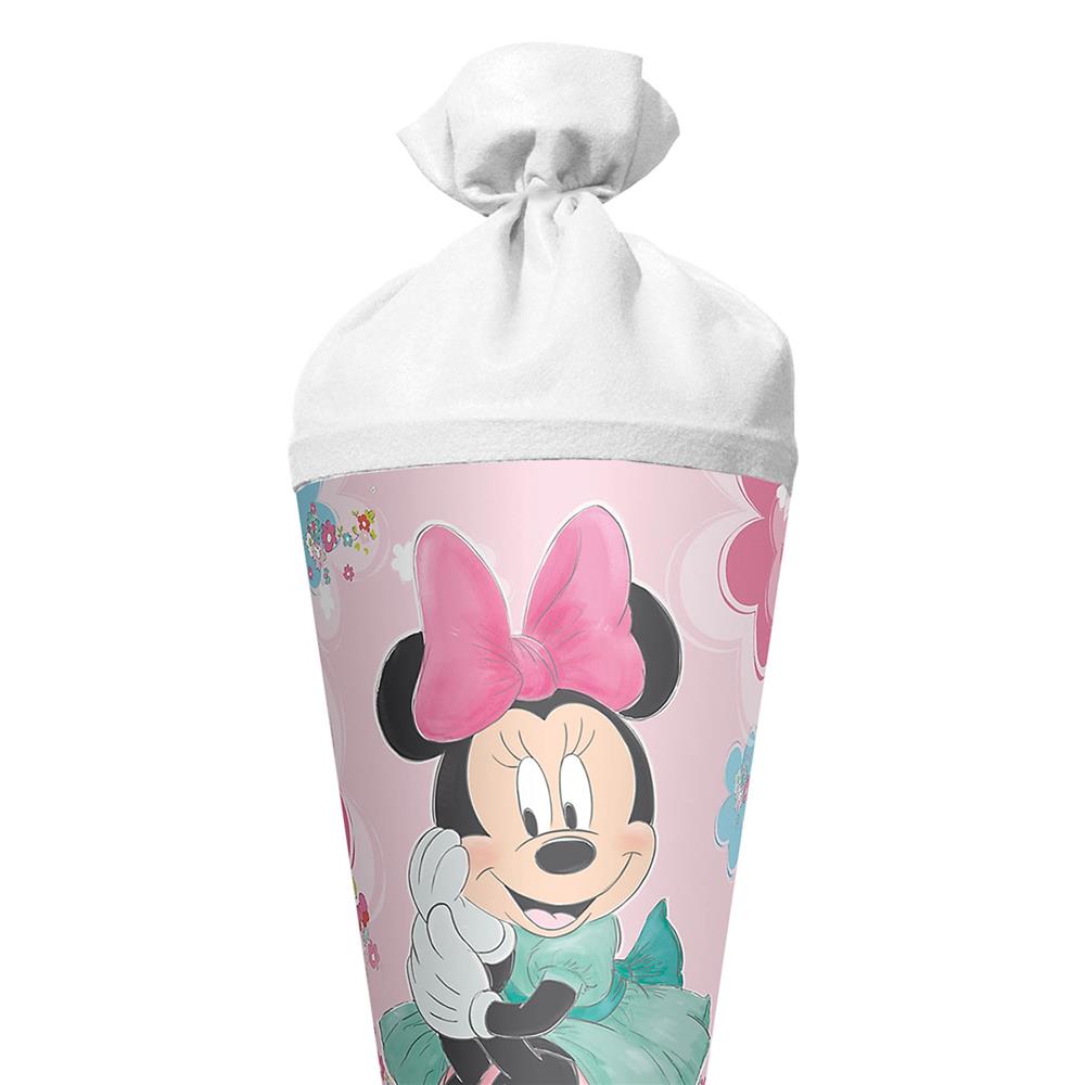 Roth Schultüte Disney Minnie Maus, 70cm, rund, Rot(h)-Spitze, Filzverschluss