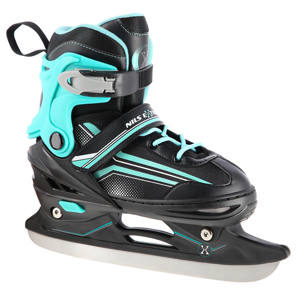 2in1 Inliner Schlittschuhe Gr. 29-33, Schwarz-Blau, verstellbar | NILS EXTREME NH18190