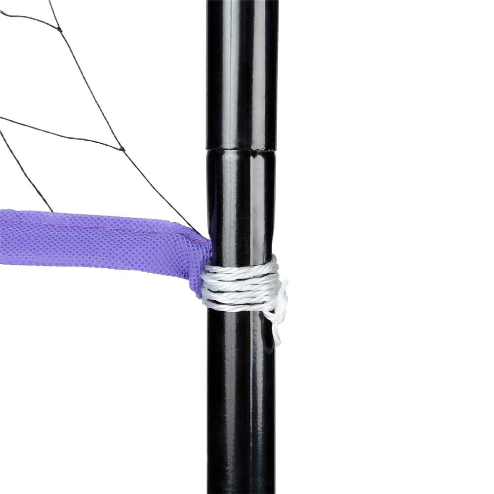 NILS Badmintonnetz 6,2 m mit Metallstangen, Freizeitnetz Outdoor Garten Camping