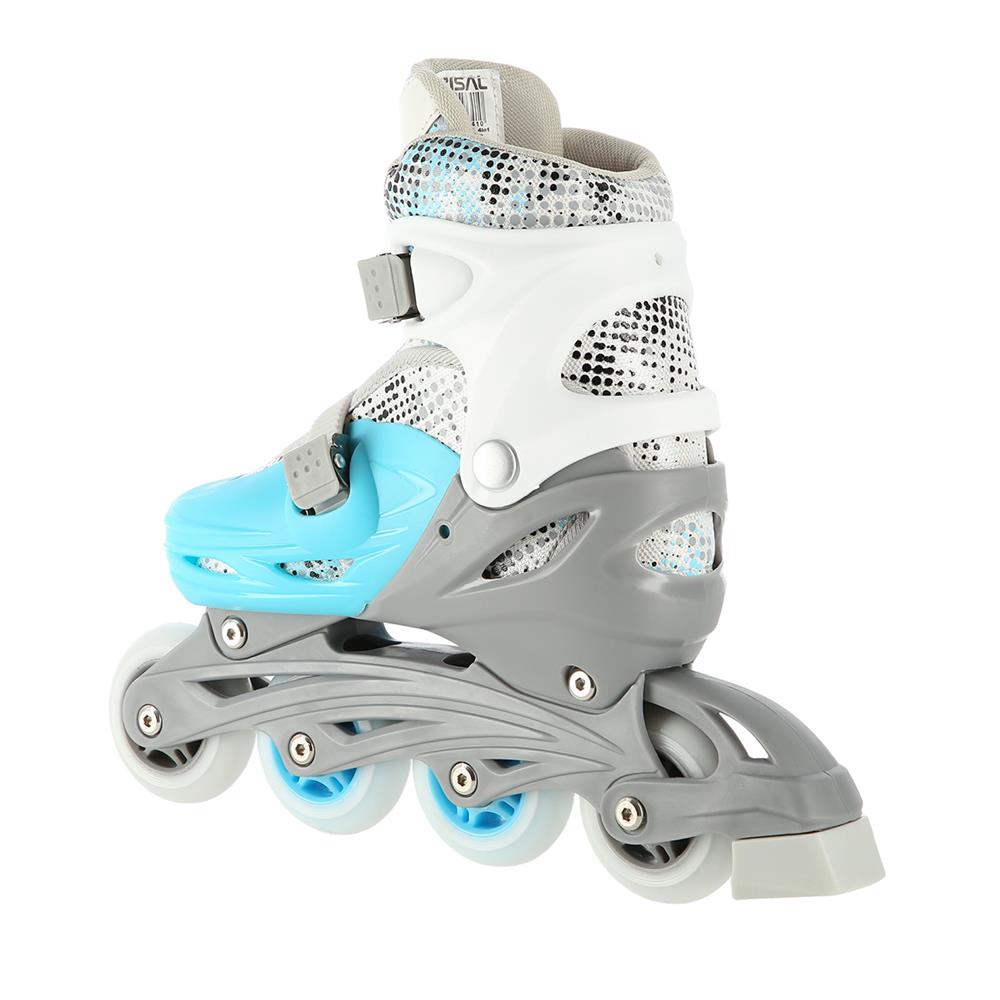 4in1 Inliner Schlittschuhe Rollschuhe Gr. 35-38, Blau, verstellbar | NILS EXTREME NH18331