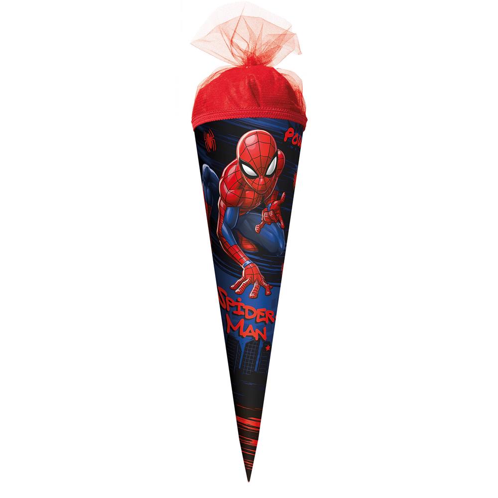 Roth Schultüte Marvel Spiderman, 22cm, rund, Tüllverschluss
