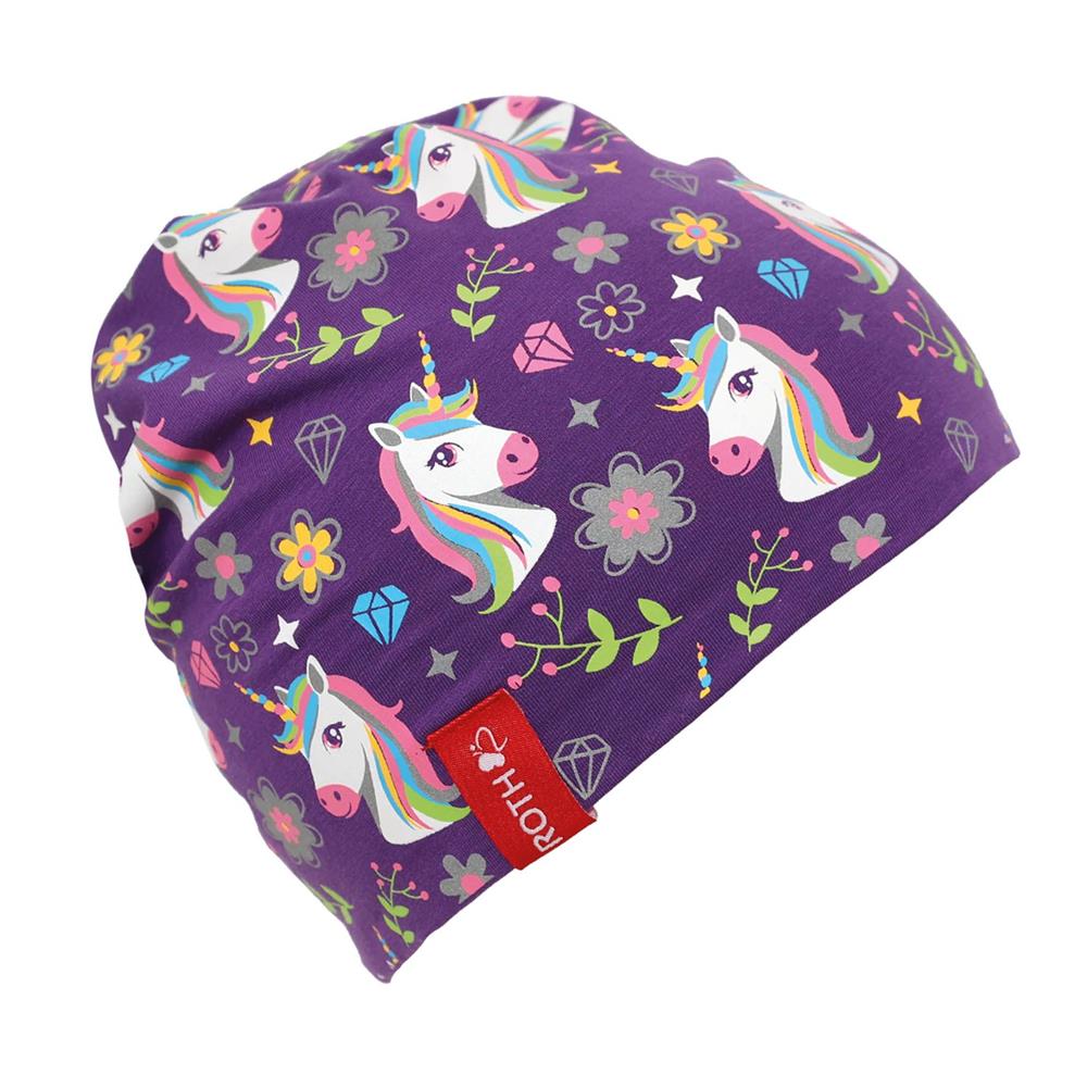 Roth ReflActions Jersey-Beanie Einhorn, 5-8 Jahre, 50-54cm, mit reflektierende Details