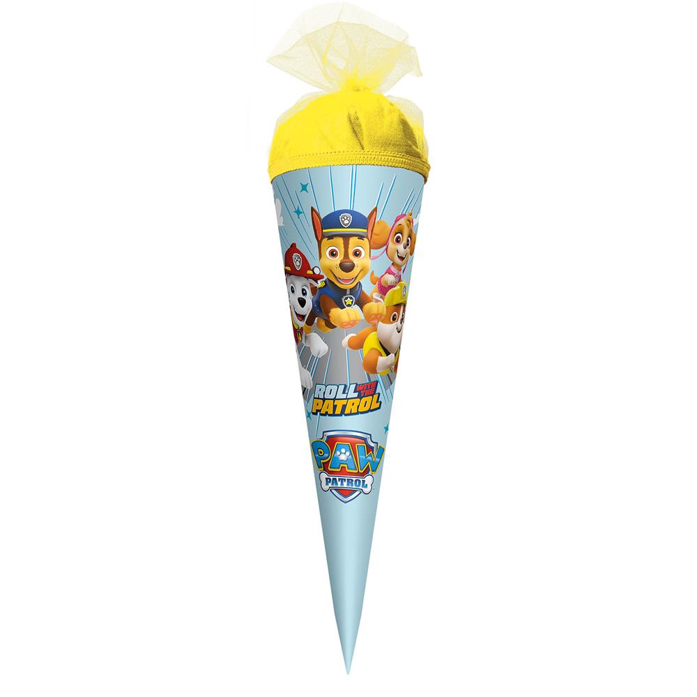 Roth Schultüte Paw Patrol, 22cm, rund, Tüllverschluss