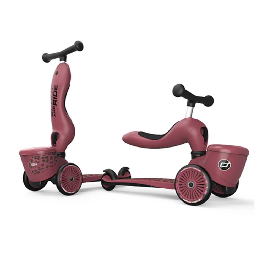 Scoot & Ride Highwaykick 1 Lifestyle, Wildcat - Kinderroller mit Aufbewahrungsbox