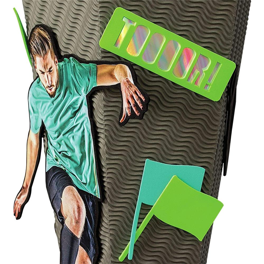 Roth Schultüte-Bastelset, Fußballstar, 68cm, eckig, Rot(h)-Spitze, Kreppverschluss