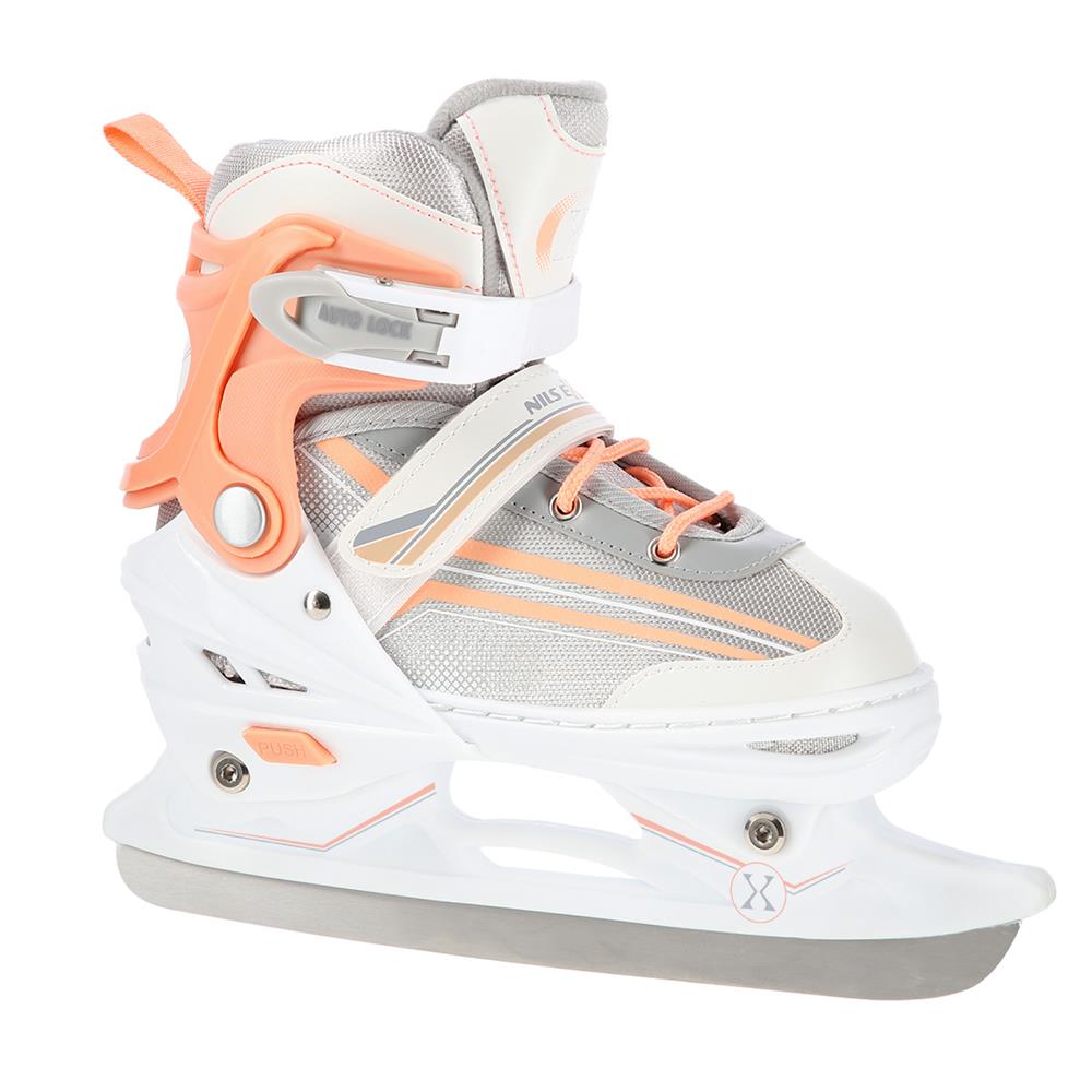2in1 Inliner Schlittschuhe Gr. 29-33, Weiß-Rosa, verstellbar | NILS EXTREME NH18190