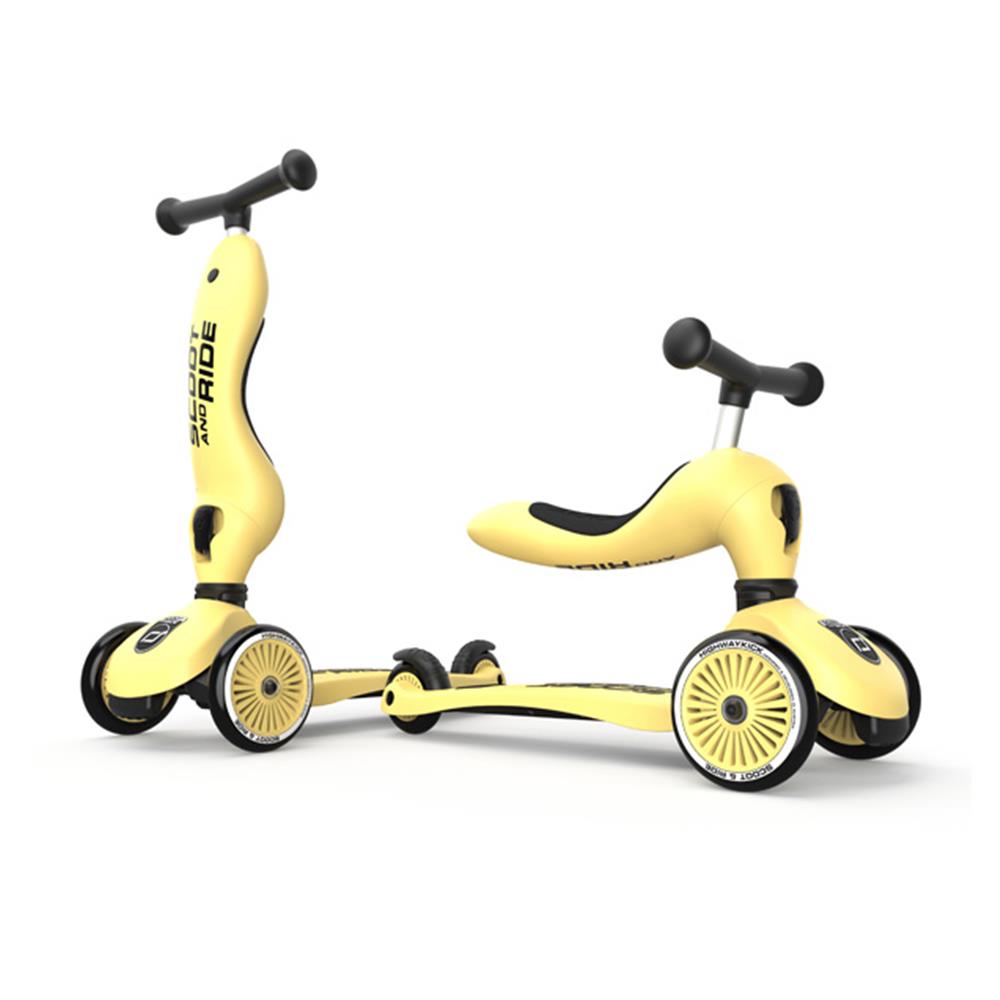 Scoot & Ride Highwaykick 1, lemon - 2in1 Kinderroller, ab 1 Jahr