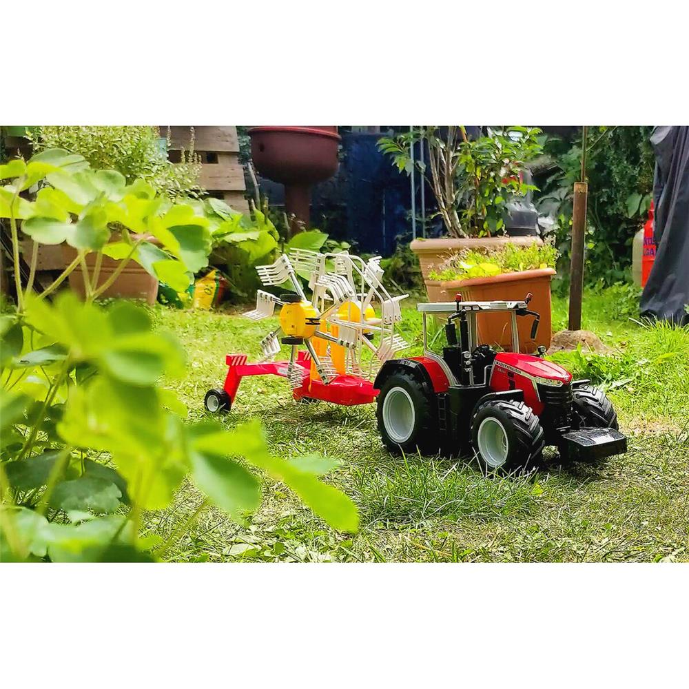 Jamara RC Traktor Massey Ferguson 8S.285 1:16 Rot 2,4Ghz ferngesteuerter Spielzeugtraktor
