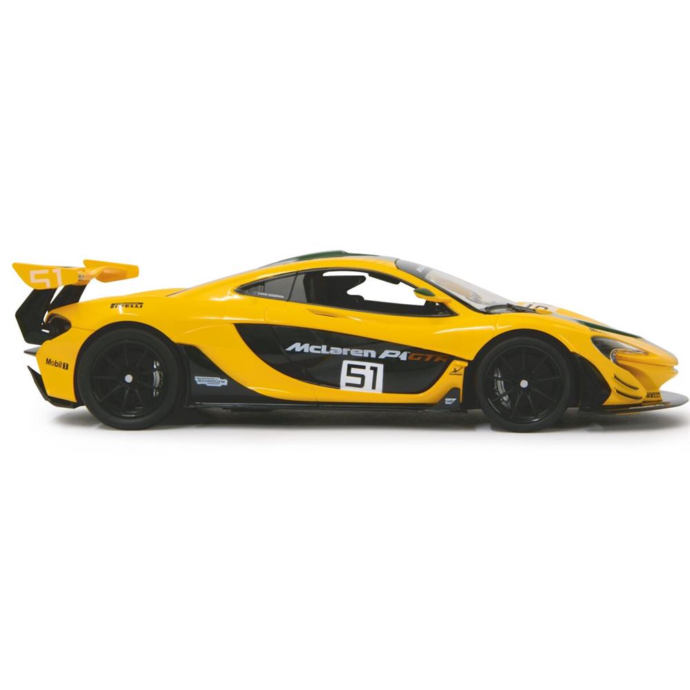 Jamara McLaren P1 GTR 1:14 gelb 2,4GHz Ferngesteuertes Auto mit LED Fahrlicht