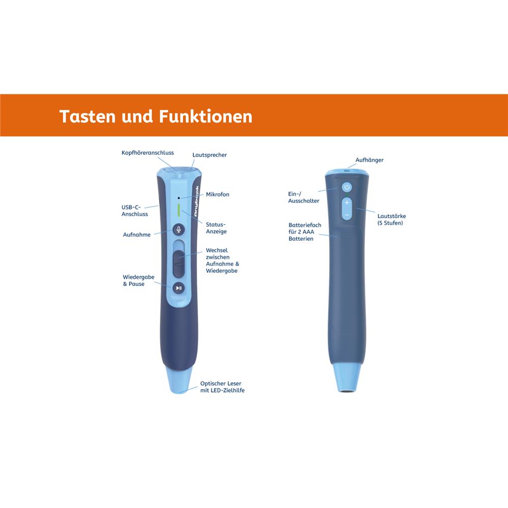 Anybook Pro M700 – Audiostift mit Aufnahmefunktion, Lesestift - (ohne Lizenz)