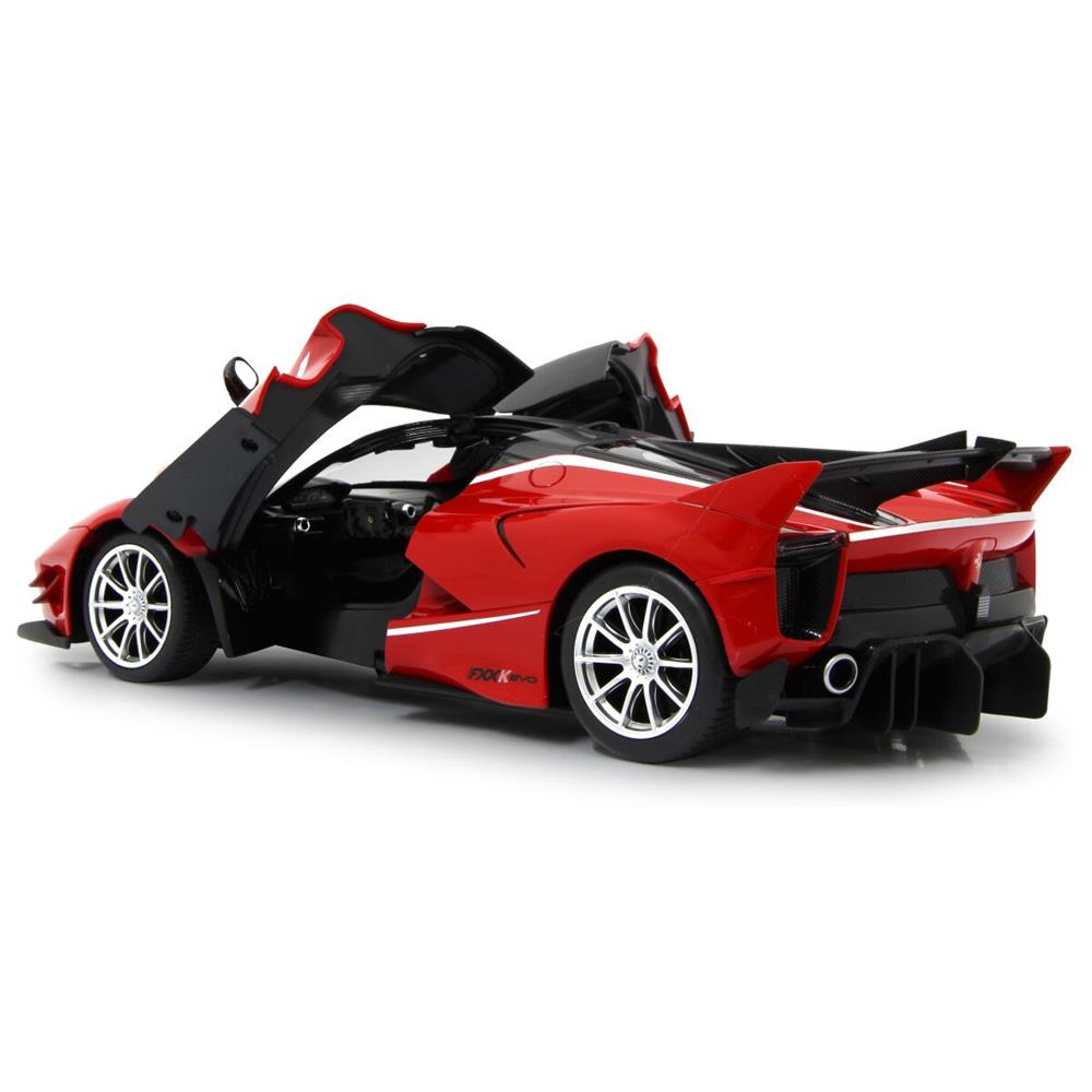 Jamara Ferrari FXX K Evo 1:14 rot 2,4GHz Tür manuell Ferngesteuertes Auto mit LED Fahrlicht