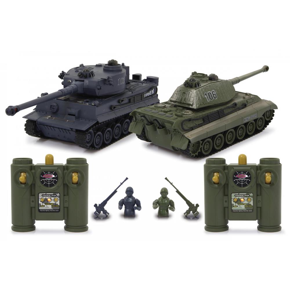 Jamara Panzer Tiger Battle Set, 1:28, 2,4GHz, Einsatzfahrzeuge, ferngesteuertes Fahrzeug