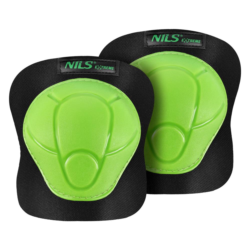 NILS EXTREME H210 Schoner-Set, Schwarz-Grün, S - Protektoren Handgelenk Ellenbogen Knie