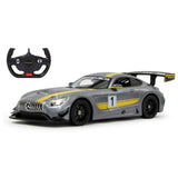 Jamara Mercedes-Benz AMG GT3 Performance 1:14 grau 2,4GHz Ferngesteuertes Auto mit LED Fahrlicht