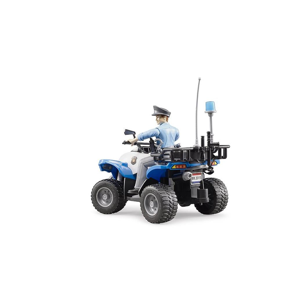 Bruder 63010 - Polizei-Quad mit Polizist und Ausstattung, 1:16