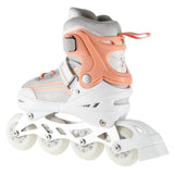2in1 Inliner Schlittschuhe Gr. 39-43, Weiß-Rosa, verstellbar | NILS EXTREME NH18190