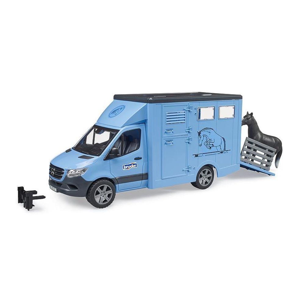 Bruder 02674 - MB Sprinter Tiertransporter mit 1 Pferd