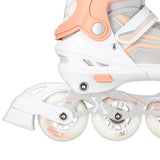 2in1 Inliner Schlittschuhe Gr. 34-38, Weiß-Rosa, verstellbar | NILS EXTREME NH18190