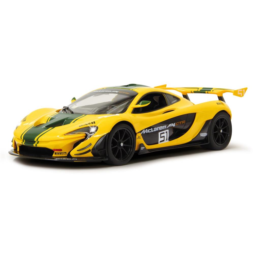 Jamara McLaren P1 GTR 1:14 gelb 2,4GHz Ferngesteuertes Auto mit LED Fahrlicht