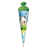 Roth Schultüte Fußball, 70cm, rund, Rot(h)-Spitze, Filzverschluss