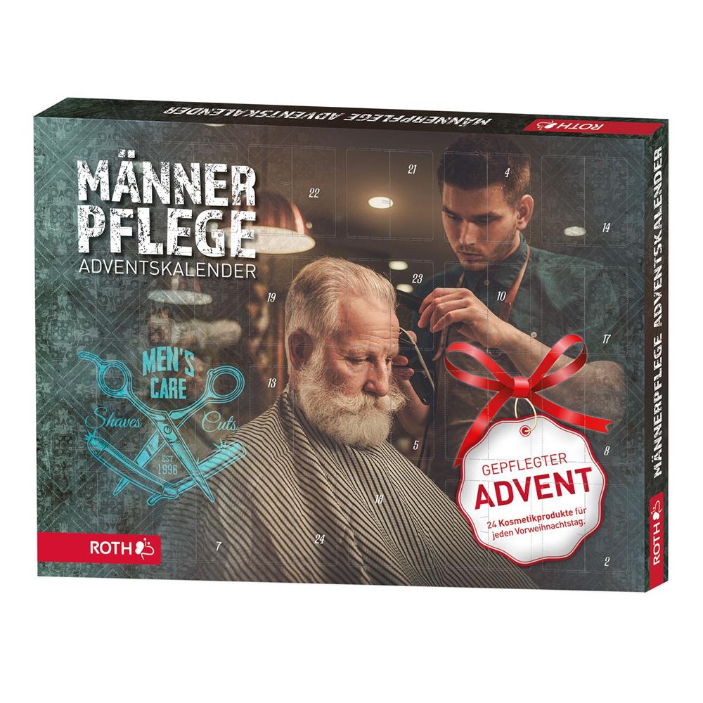 Roth Männerpflege-Adventskalender – 24 Pflegeprodukte für Bart, Haut & Haar – Geschenk für Männer