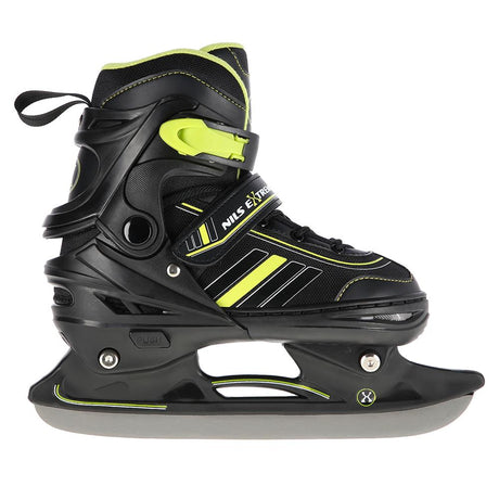 2in1 Inliner Schlittschuhe Gr. 34-38, Schwarz-Limettengrün, verstellbar | NILS EXTREME NH18191