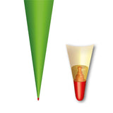 Roth Schultüte-Rohling/Basteltüte, grün, 70cm, rund, Rot(h)-Spitze, ohne Verschluss