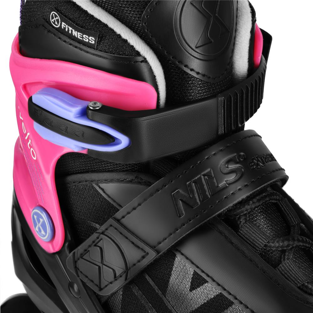 Inlineskates Inliner Gr. 39-42, Rosa, größenverstellbar | NILS EXTREME NA684 VELTO