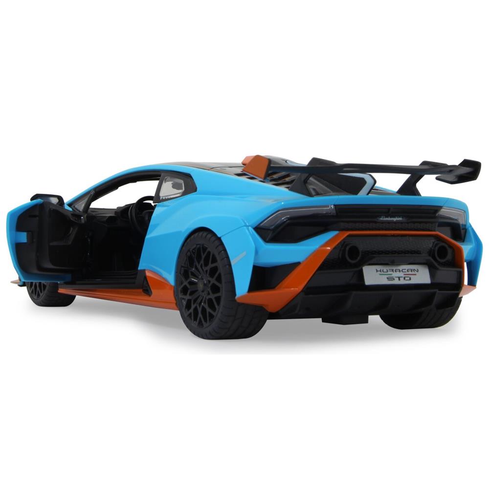 Jamara Lamborghini Huracán STO 1:14 blau 2,4GHz Tür manuell Ferngesteuertes Auto mit LED Fahrlicht