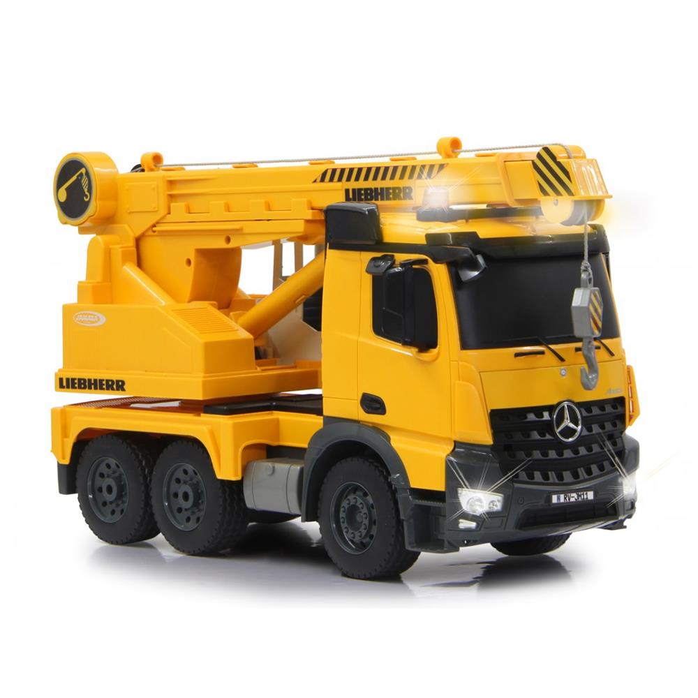 Jamara Schwerlastkran Mercedes-Benz Arocs Liebherr, 1:20, 2,4GHz, ferngesteuertes Baufahrzeug