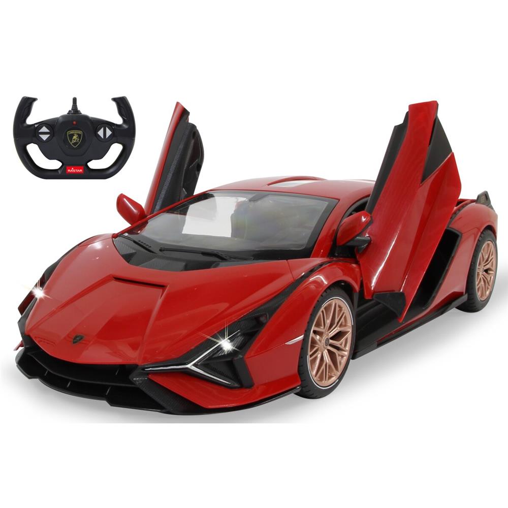 Jamara Lamborghini Sián FKP 37 1:14 rot 2,4GHz Tür manuell Ferngesteuertes Auto mit LED Fahrlicht