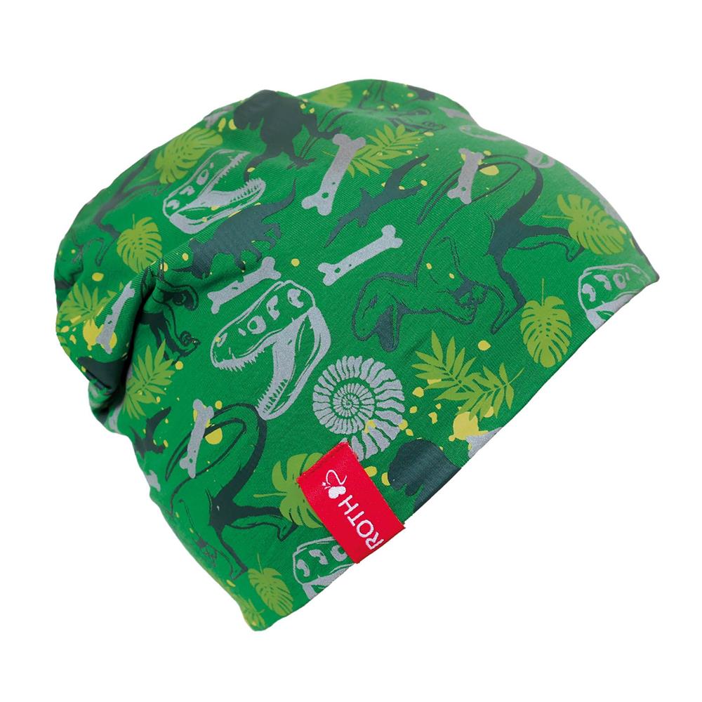 Roth ReflActions Jersey-Beanie Dinosaurier T-Rex, 5-8 Jahre, 50-54cm, mit reflektierende Details