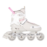 2in1 Inliner Schlittschuhe Gr. 39-43, Grau-Rosa, verstellbar | NILS EXTREME NH18188A