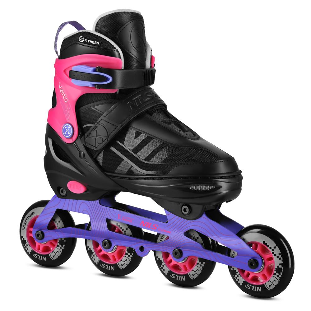 Inlineskates Inliner Gr. 42-45, Rosa, größenverstellbar | NILS EXTREME NA684 VELTO