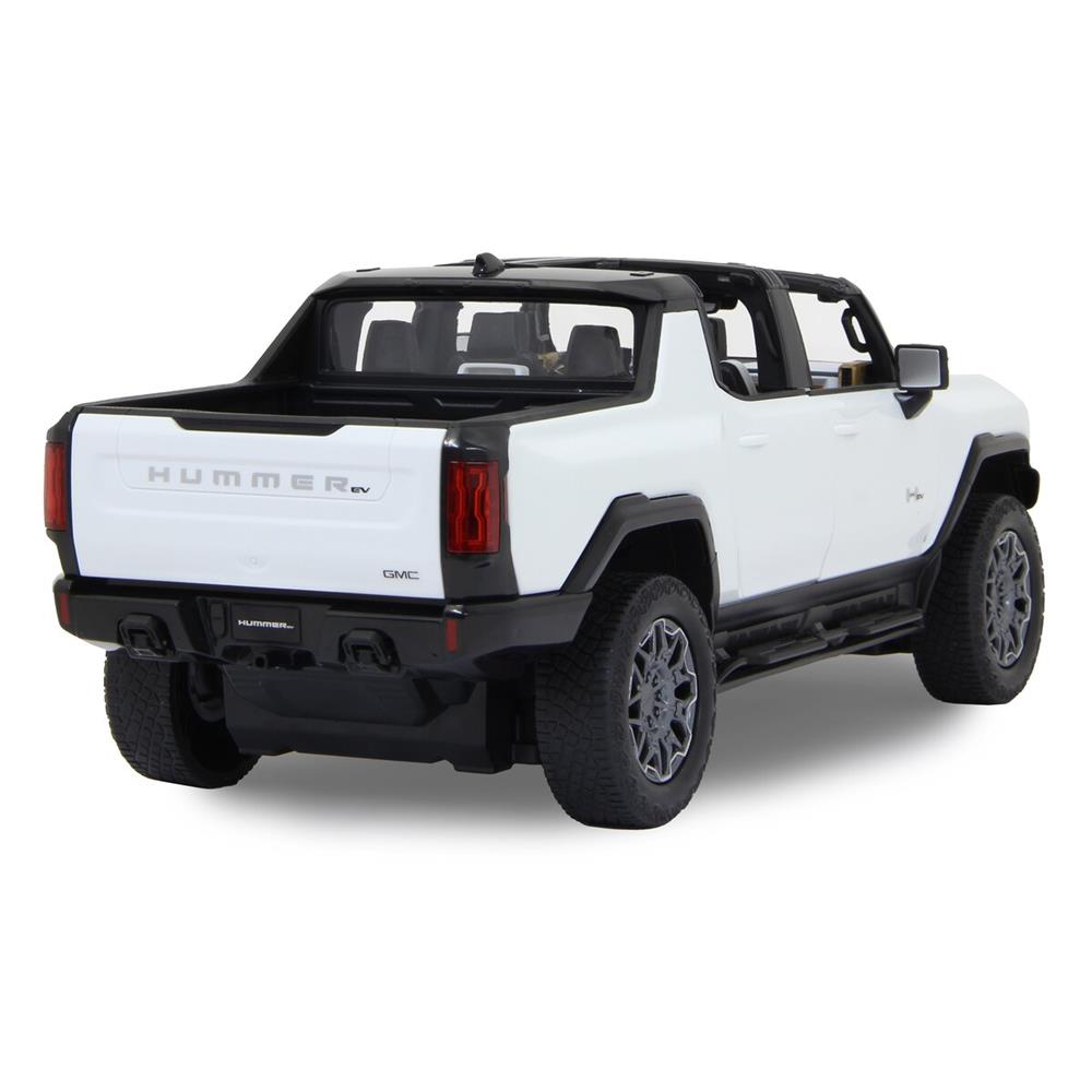 Jamara Hummer EV 1:16 weiß 2,4GHz Tür manuell Ferngesteuertes Auto mit 2-Gang, Crab Walk und Licht