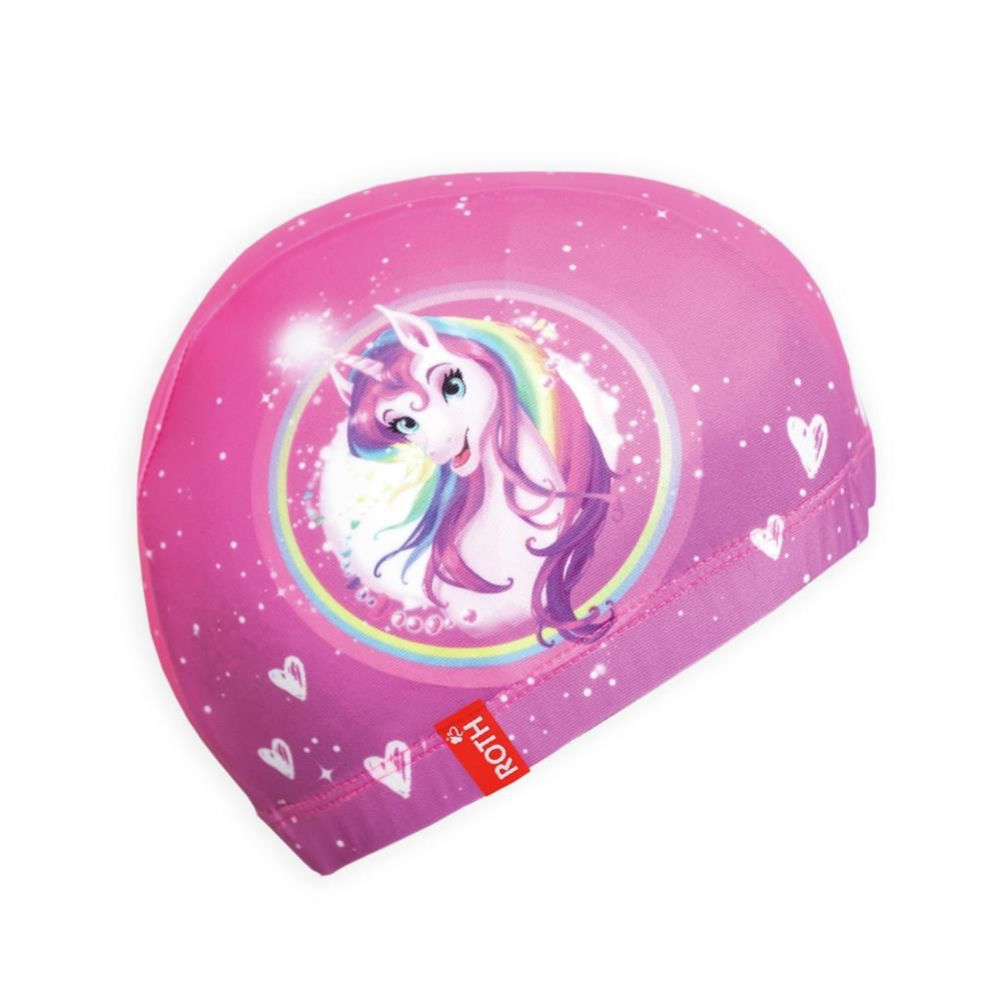 Roth Kinder-Badekappe, Einhornportrait, für den Schwimmunterricht, schnell trocknend