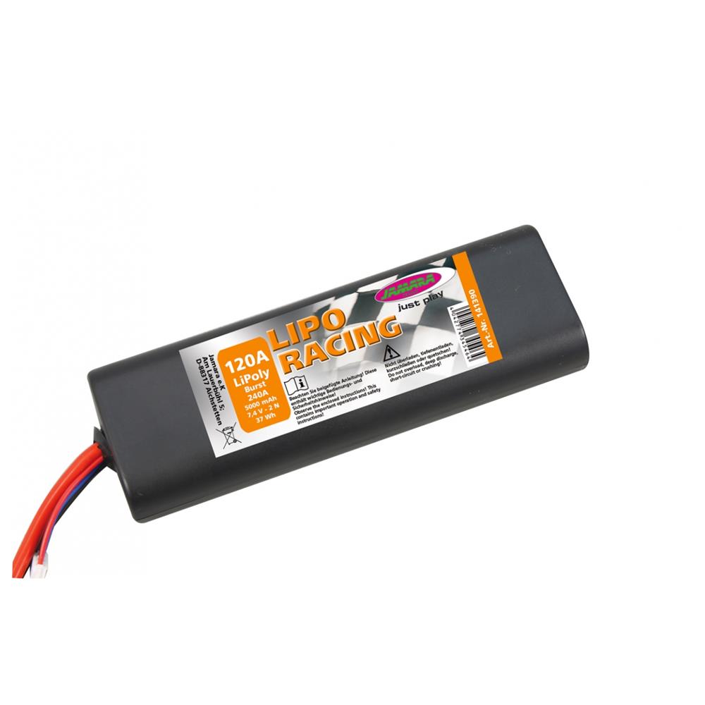 Jamara Akkupack LiPo-Racing 7,4V 5000mAh 2N für Funkferngesteuertes