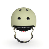 Scoot & Ride Kinderhelm Größe XXS-S (45-51 cm) olive - Schutzhelm mit LED-Licht