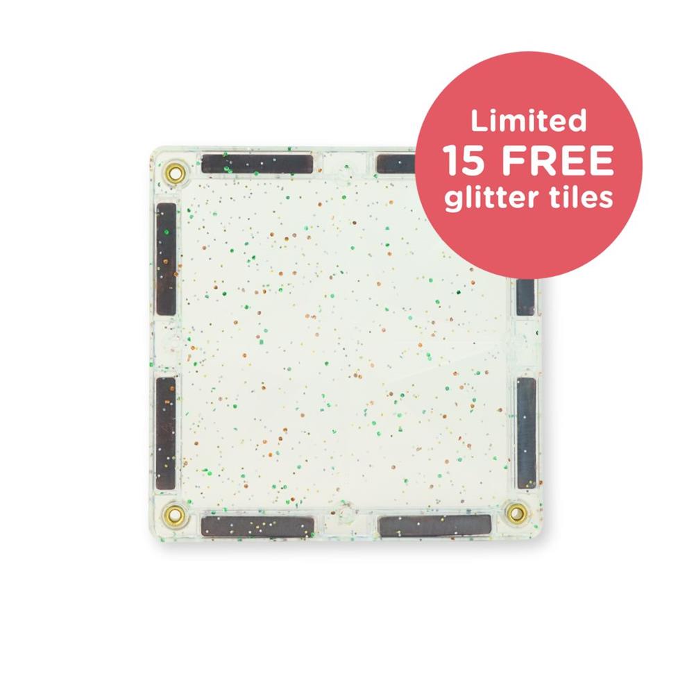 Cleverclixx Inventive Pack Intense 110 Teile + 15 GRATIS mit Glitzereffekt Limitierte Jubiläums Edition, Magnetspielzeug
