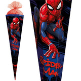 Roth Extra große XXL Schultüte Marvel Spiderman, 100cm, eckig, Rot(h)-Spitze, Tüllverschluss