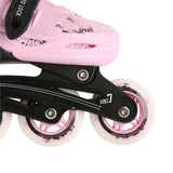 4in1 Inliner Schlittschuhe Rollschuhe Gr. 35-38, Rosa, verstellbar | NILS EXTREME NH18331