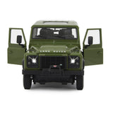 Jamara Land Rover Defender 1:14 grün 2,4GHz Tür manuell Ferngesteuertes Auto mit LED Fahrlicht