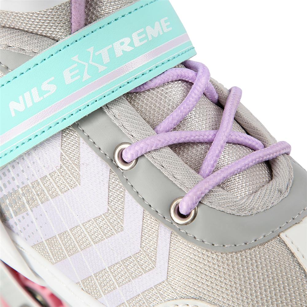 4in1 Inliner Schlittschuhe Rollschuhe Gr. 39-43, Rosa, verstellbar | NILS EXTREME NH18192