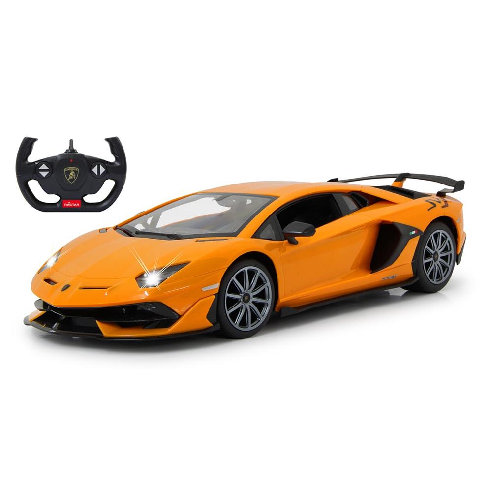 Jamara Lamborghini Aventador SVJ 1:14 orange 2,4GHz Ferngesteuertes Auto mit LED Fahrlicht